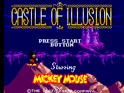 Castle of Illusion Starring Mickey Mouse (USA) Title Screen